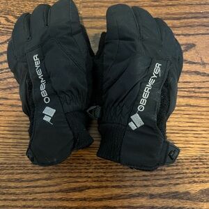Obermeyer Black Insulated Ski Gloves